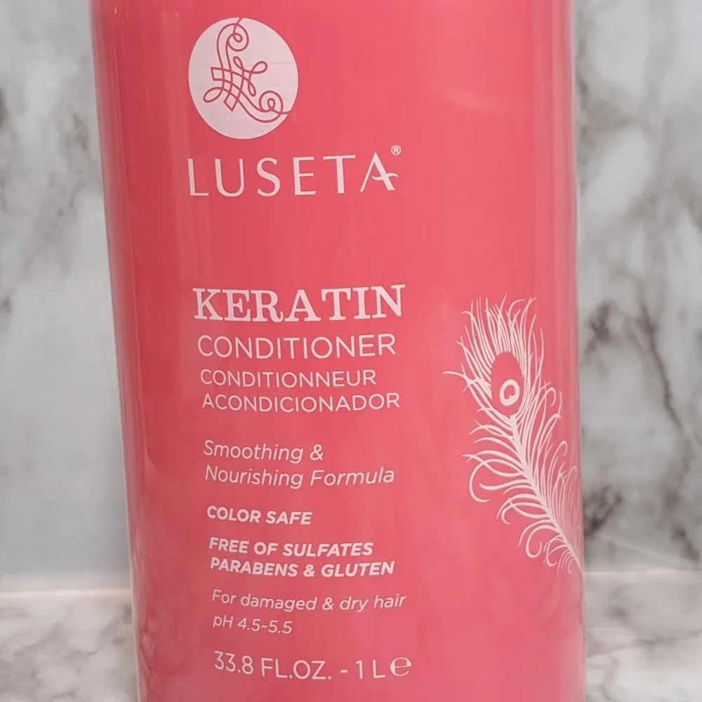 LUSETA KERATIN CONDITIONER Smoothing & Nourishing Formula 33.8 fl oz‎ Color Safe